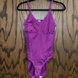 Purple Spaghetti Strap Bodysuit